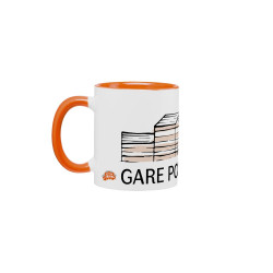 Pontivy Bahnhofsbecher - Orange