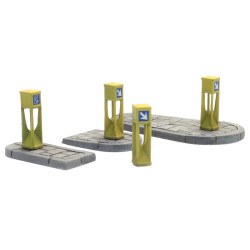 Artitec 387.457 - Colonnes de circulation (4x) et îlots de refuge (2x)