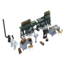 Artitec 387.536 - Stellwerk Innenausstattung mit Hebelbank