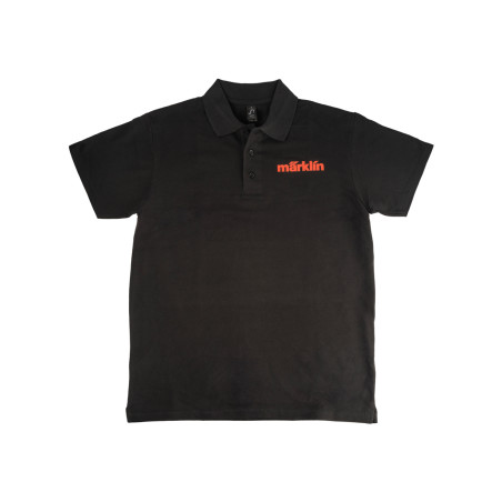 Marklin 12557 - Polo noir avec logo Märklin rouge, taille L Modèle de train