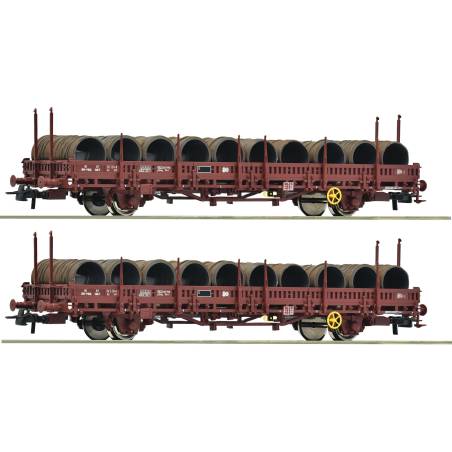 Roco 6600119 - Coffret de 2 wagons à ranchers pivotants,SNCF