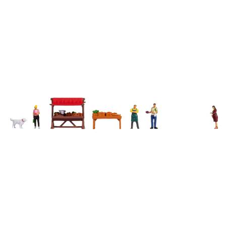 Noch 16216 - Figurines thématiques « Stand de légume » H0
