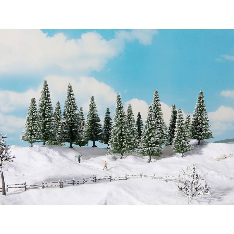Noch 24680 - Sapins enneigés, 8 pcs HO,TT
