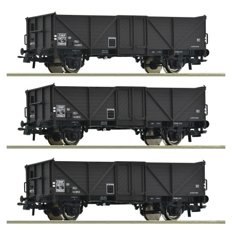 Roco 6600141 | Set de 3 wagons tombereaux SNCF