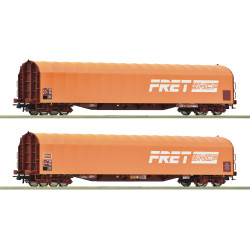 Roco 6600161 - 2-tlg. Set: Schiebeplanenwagen, SNCF