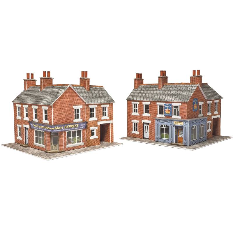 Metcalfe PN116 -  Maison avec commerce & Pub en briques rouges N 1/160