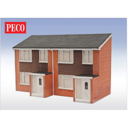 Peco LK-212 - OO/HO Façades de maisons jumelées des années 1960
