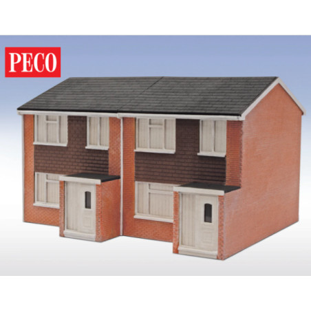 Peco LK-214 - OO/HO Maison jumelée des années 1960 complète