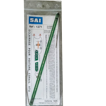 SAI 1271 - Rampe d'éclairage pour Corail y compris feux e fin de convoi