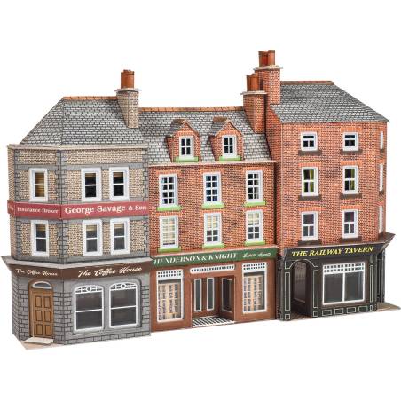 Metcalfe PN972- N Scale Low Relief Pub & Shops