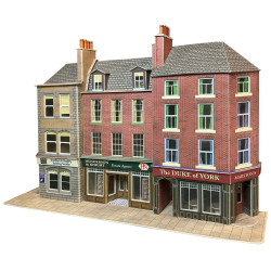 Metcalfe PO205 -00/H0 Maßstab Flachrelief Pub & Geschäfte