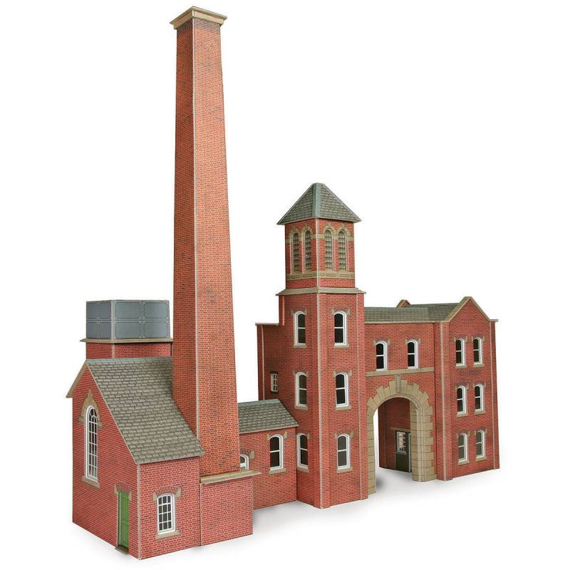 Metcalfe PO284 -Kesselhaus und Fabrikeingang im Maßstab 00/H0