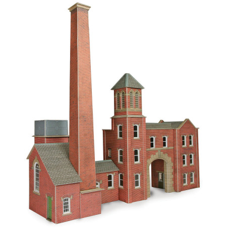 Metcalfe PO284 -Kesselhaus und Fabrikeingang im Maßstab 00/H0