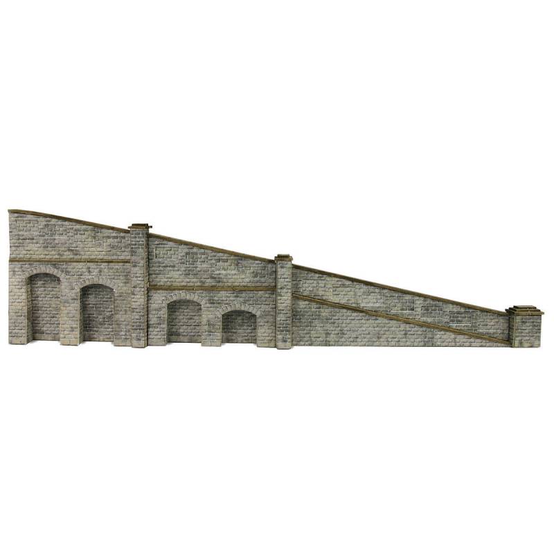 Metcalfe PN149 - Mur de soutènement conique en pierre À L'ÉCHELLE N 1/160