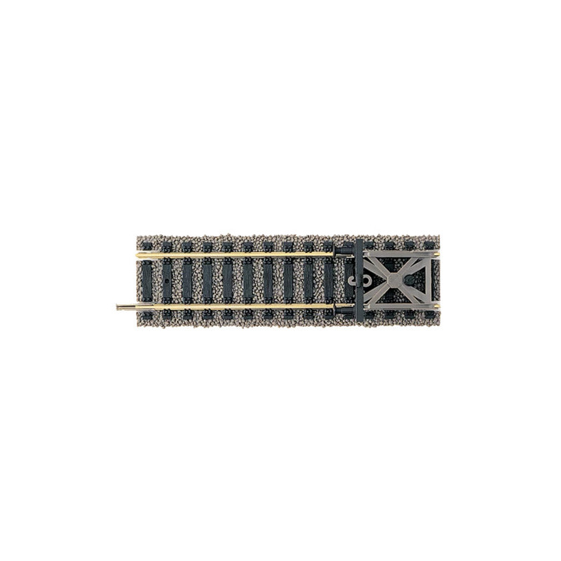 FLEISMANN 6116 - Rail droit ballasté avec heurtoir - HO -