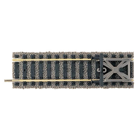 FLEISMANN 6116 - Rail droit ballasté avec heurtoir - HO -