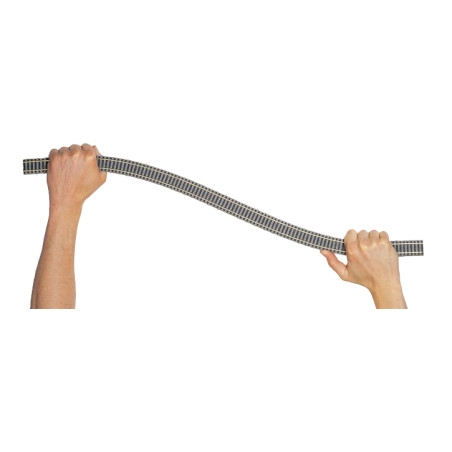 FLEISCHMANN 6106 - Flexible track with bendable track bed, length 800 mm - HO
