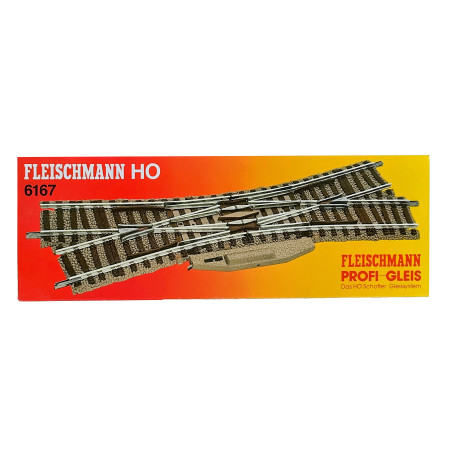 FLEISCHMANN 6167 - Double slip for manual operation, left hand crossing