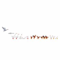 Noch 15772 - Hühner und Gänse H0