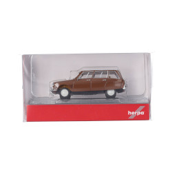 HERPA 038959 - Citroën AMI 6 Break, braun (weißes Dach)