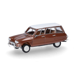HERPA 038959 - Citroën AMI 6 Break, braun (weißes Dach)