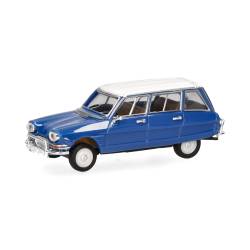 HERPA 038959-002 - Citroën AMI 6 Break, enzianblau/weißes Dach