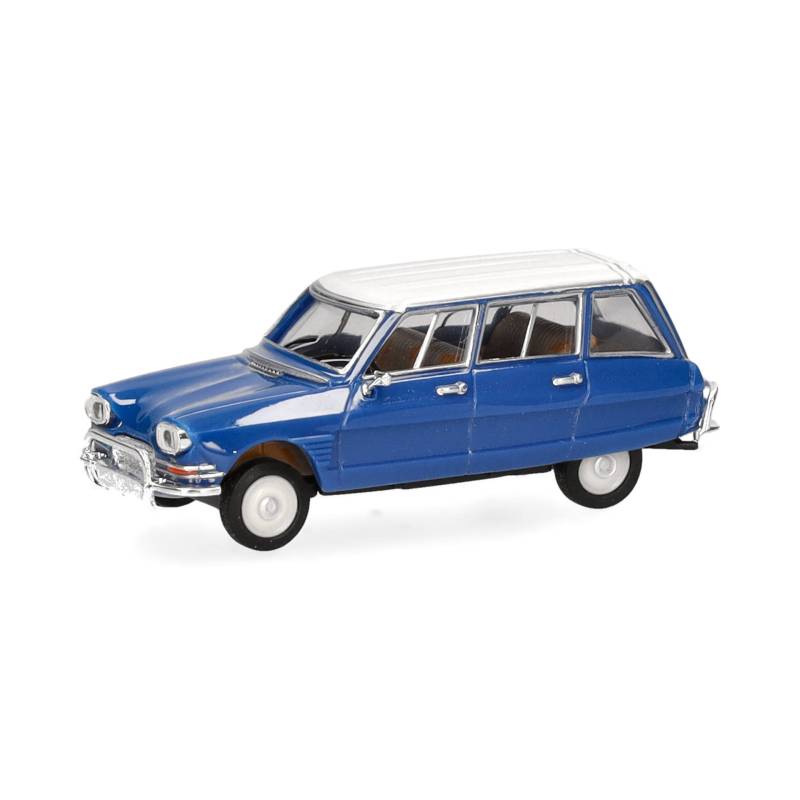 HERPA 038959-002 - Citroën AMI 6 Break, gentian blue/white roof