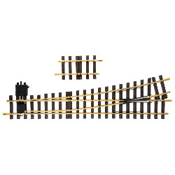 LGB 18150 - LGB Handweiche links Radius R5 15°