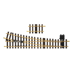 LGB 18050 - LGB Handweiche rechts Radius R5 15°