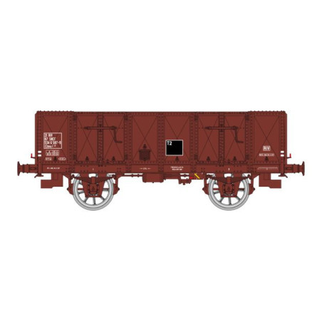 REE WB-837 - Wagon Tombereau OCEM 19 tôlé, Brun UIC, SNCF