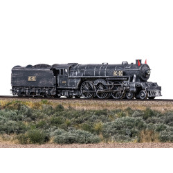 Trix 25492  - AC/DC "Black Ice" Steam Locomotive with a Tender