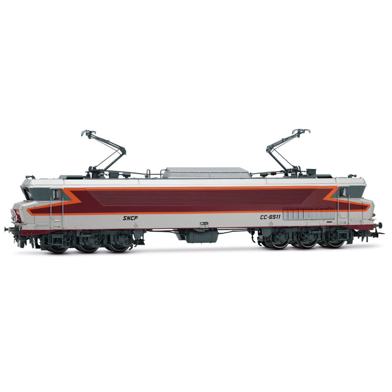 JOUEF HJ2428 - locomotive électrique CC 6511, livrée argent avec logo «Mistral», ép. IV