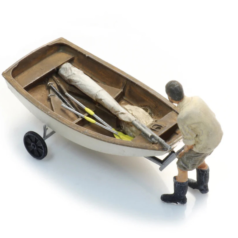 Artitec  387.582 - Voilier Optimist sur rémorque+ figure H0