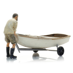Artitec  387.582 - Sailing boat Optimist + trailer + figure