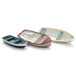 ARTITEC 387.615 - Polyester rowing boats (3x) H0