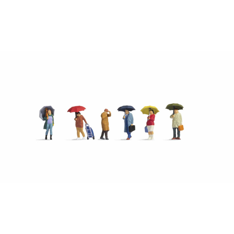 Noch 15523 - Personnes sous la pluie H0