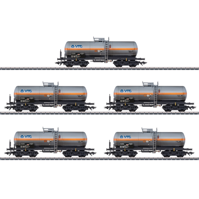 Marklin 46465 - Coffret de wagons-citernes VTG pour le transport de chlore gazeux