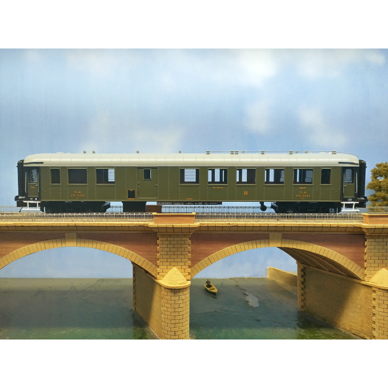 MTH - 1 Voiture mixte OCEM - PLM - du coffret 20-60027 - 3 rails