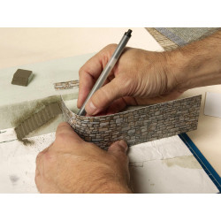 NOCH 56723 -  Feuille en carton 3D “Pavage irrégulier”