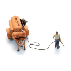 Artitec 387.611 - Remorque compresseur avec marteau-piqueur + 2 figurines