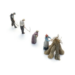 Artitec 5870075 -  Wheat harvest with scythe (4x)