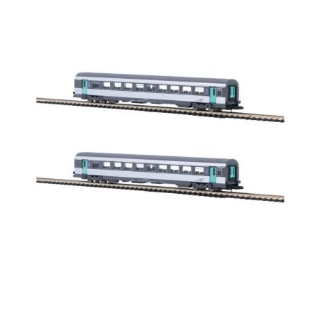 AZAR MODELS V01-CPP2 - Voitures CORAIL VTU x2 - livrée Nouvelle déco - 2Cl