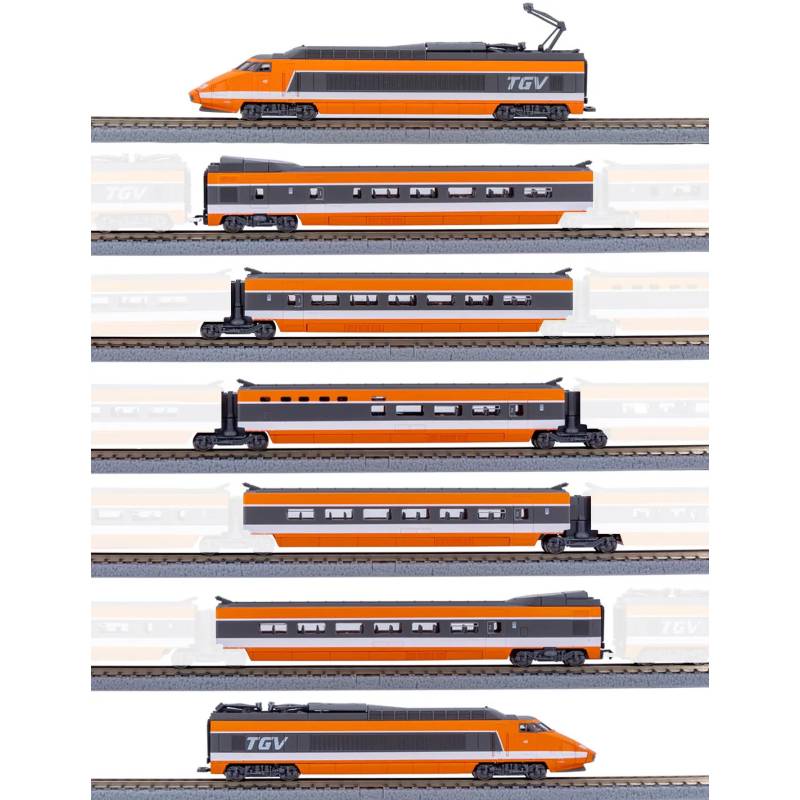 AZAR MODELS  T01-OR1A - TGV Sud-Est - orange - analogique