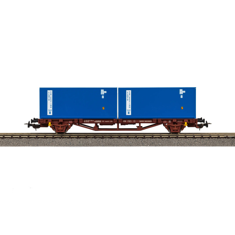 Piko 58755 - GER: Containertragwagen FS IV 2x20" Container