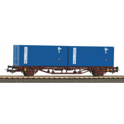 Piko 58755 - GER: Containertragwagen FS IV 2x20" Container