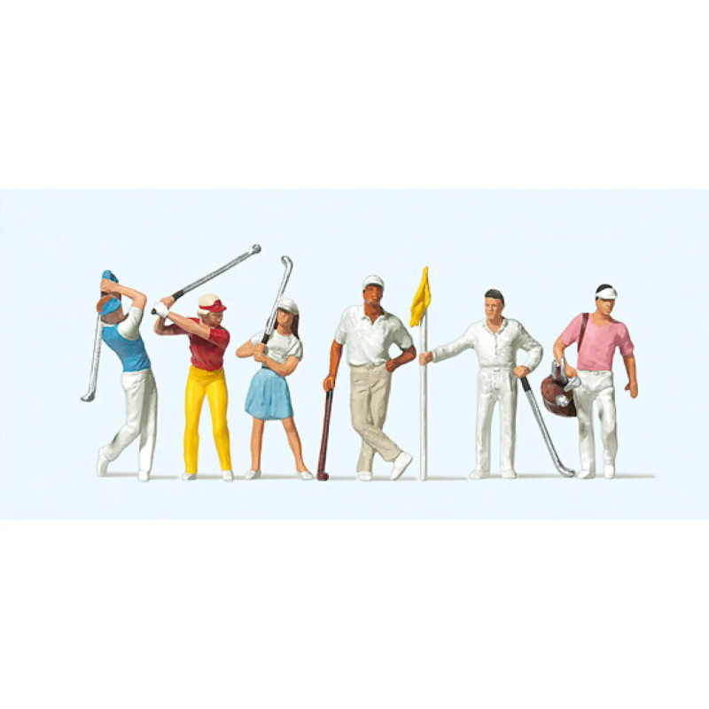 Preiser 10231 - 6 Golfer - HO 1/87