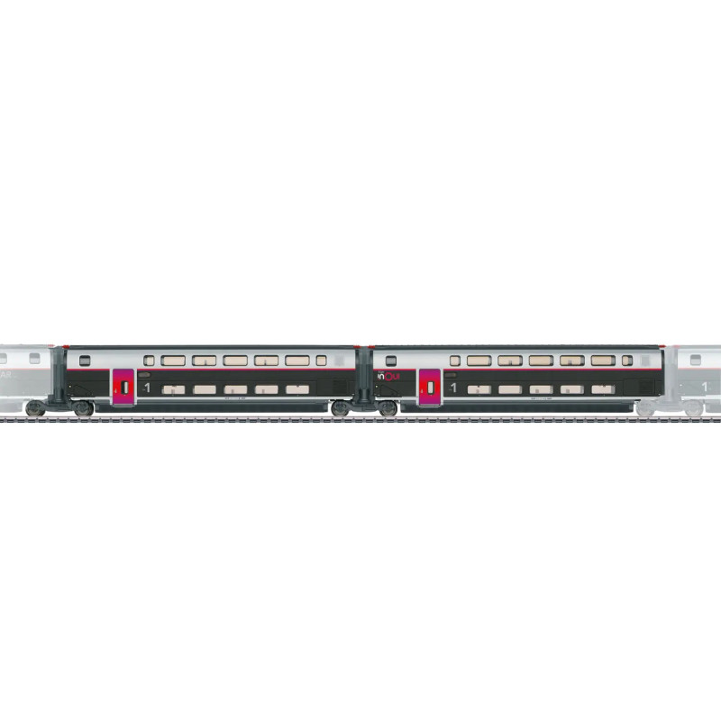 Marklin 43428 - Voitures complémentaires pour le TGV INOUI, set 1