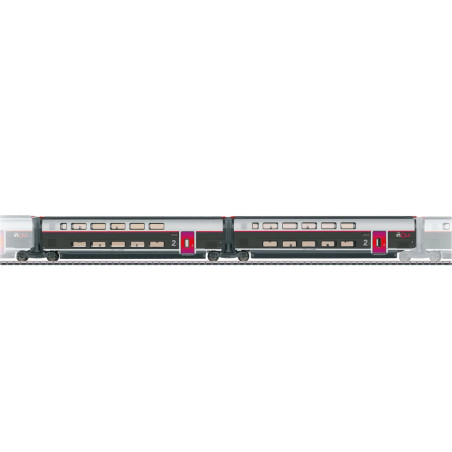 Marklin 43438 - Voitures complémentaires pour le TGV INOUI, set 2
