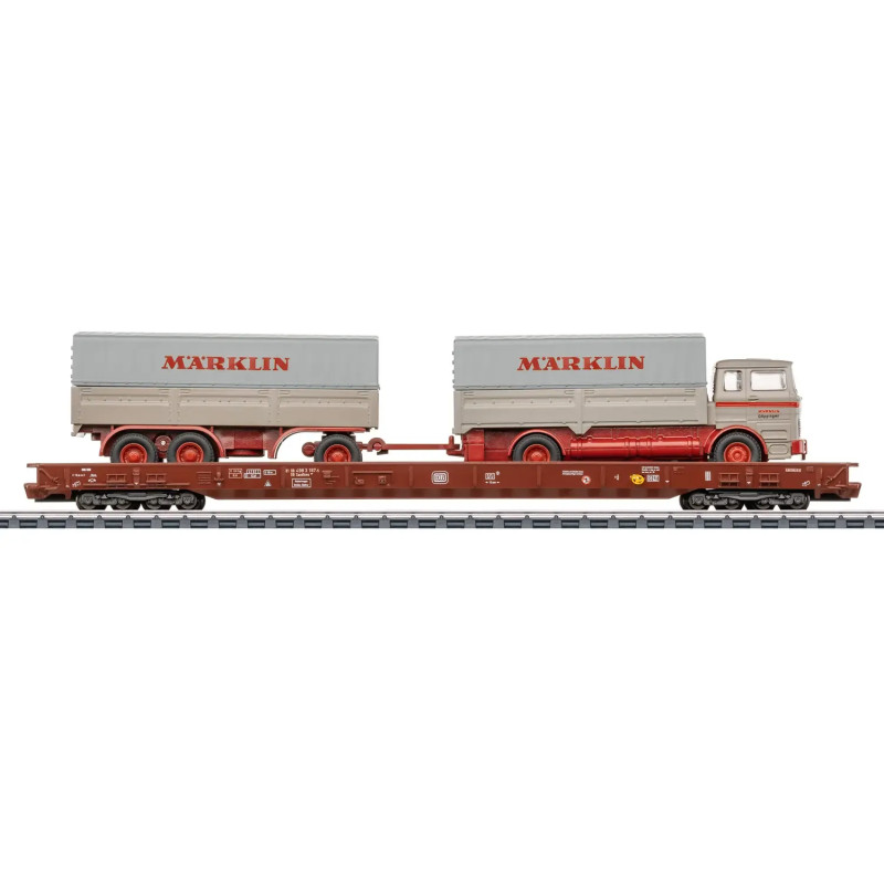 Marklin 47412 - Type Saadkms Depressed-Floor Flat Car