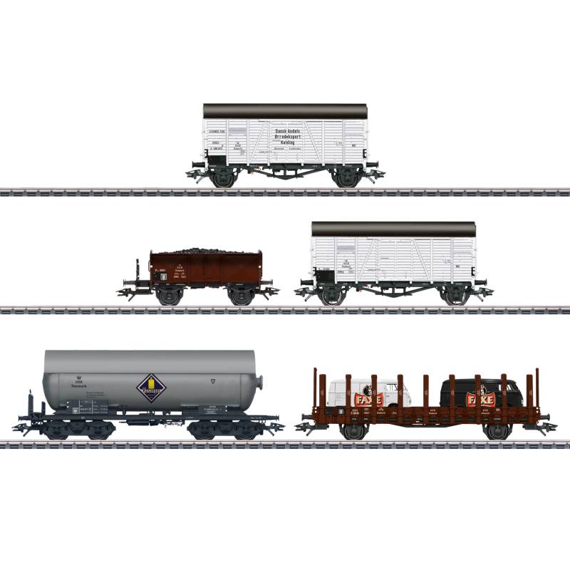 Märklin 48834 - Coffret de wagons marchandises DSB